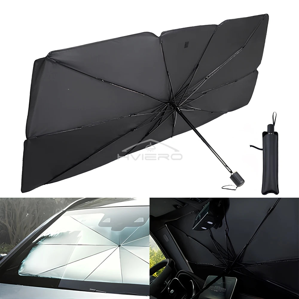 Foldable Car Windshield Sun Shade Umbrella UV Protection Front Window Cover