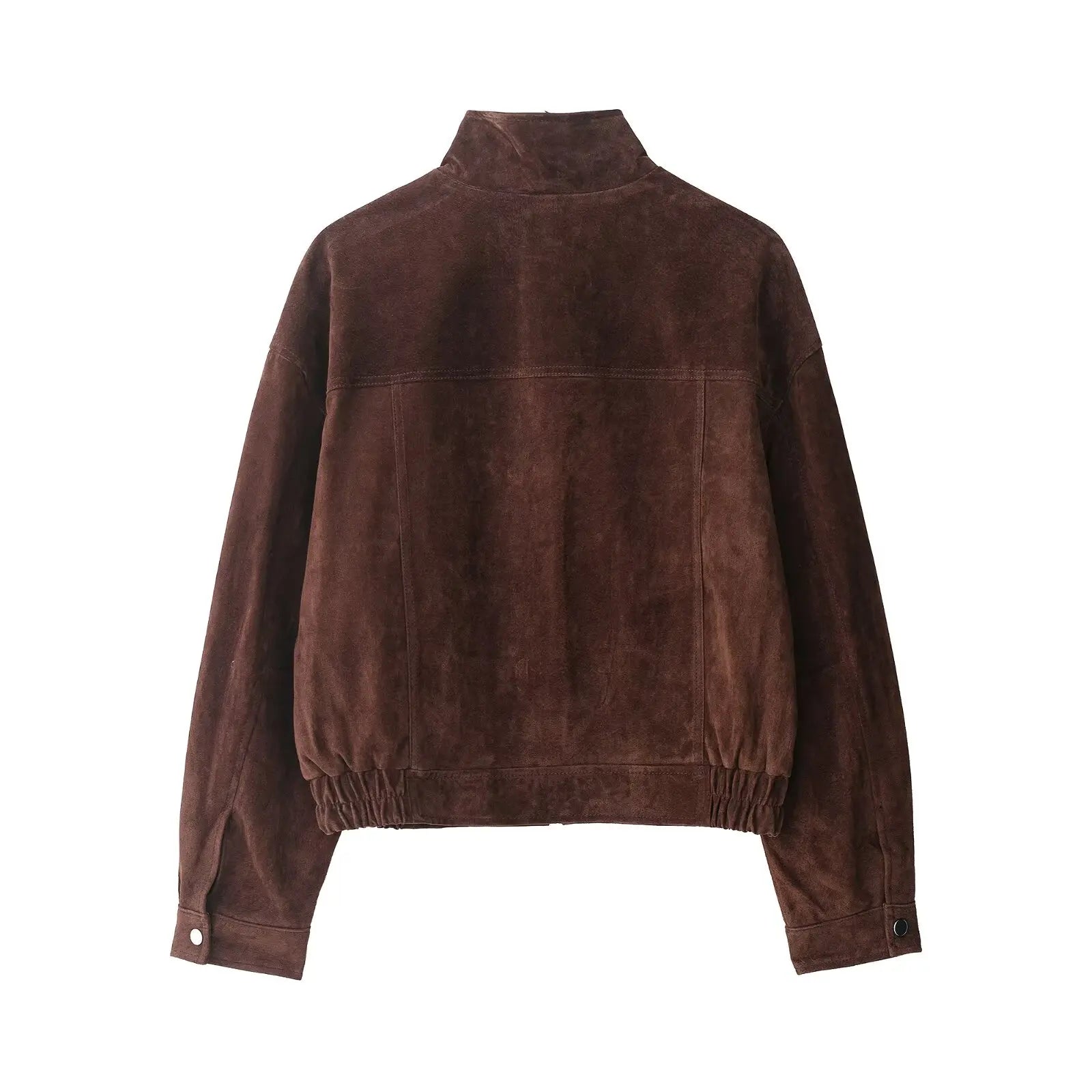 Women Loose Fit Autumn Jacket Big Pocket Warm Street Chic Fashion Coat