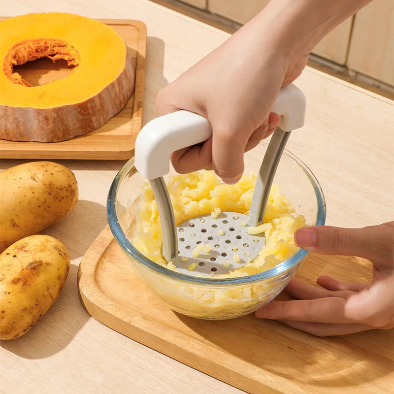 Stainless Steel Potato Masher with Ergonomic Handle
