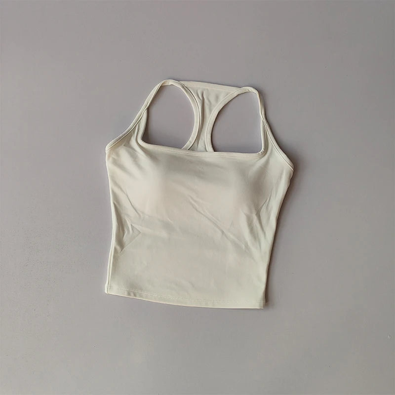 Women Sports Bra Vest Shockproof Padded Yoga Fitness Top