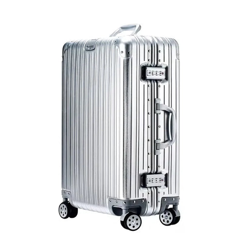 Aluminum Magnesium Alloy Spinner Luggage Travel Suitcase Set