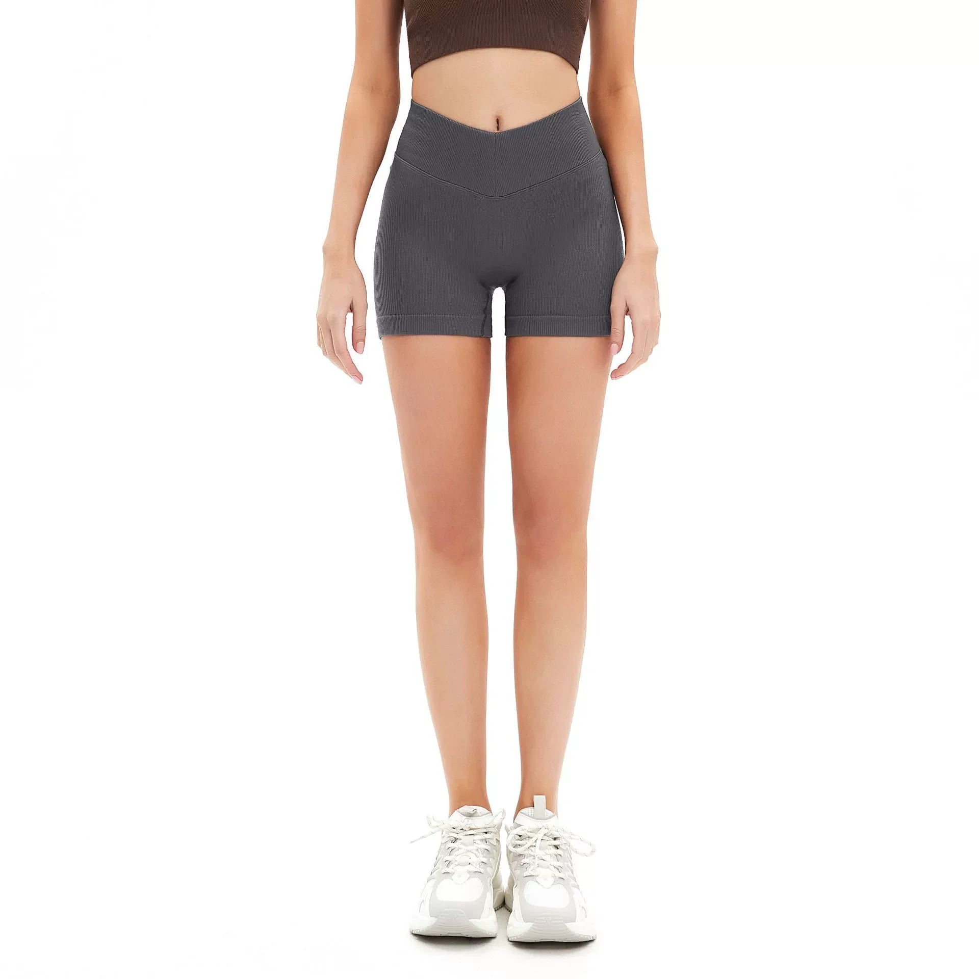 Women High Waist Seamless Yoga Shorts
