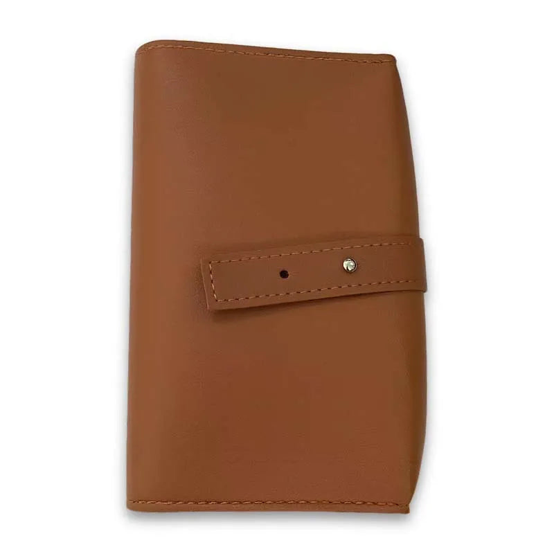 Leather Cable Organizer Travel Electronics Storage Bag