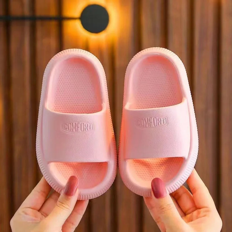 Kids Slide Slippers Anti-Slip Soft Sole Summer Bathroom Sandals Lightweight Indoor Outdoor Shoes for Boys and Girls