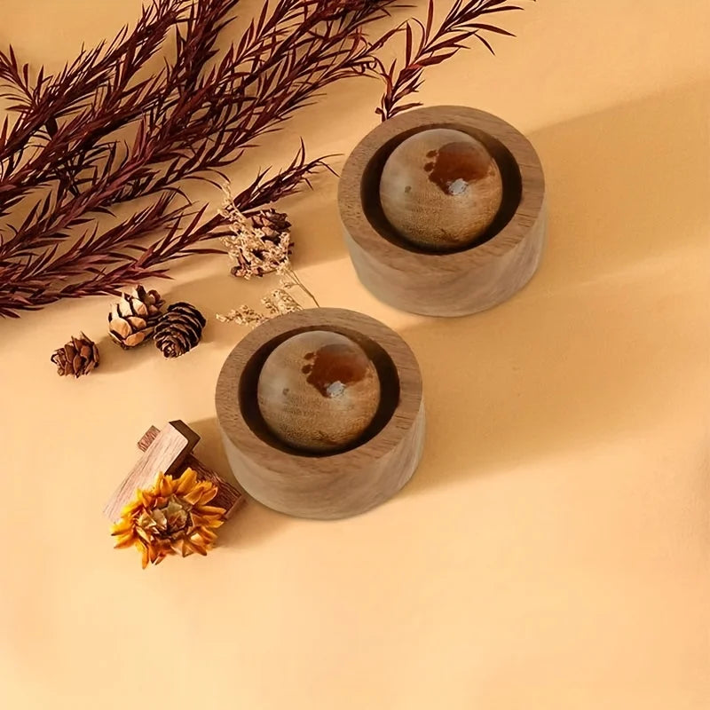 Wood Essential Oil Diffuser Mini Natural Fragrance for Car Home Bedroom