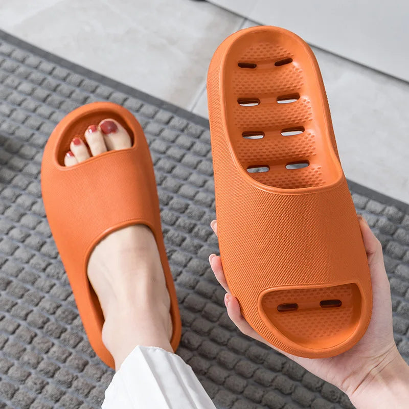 EVA Shower Slippers Anti Slip Quick Dry Bathroom Slides Soft Lightweight Home Sandals for Men Women