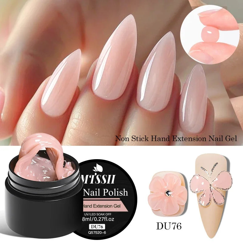 3D Nail Sculpture Gel – Clear Builder Gel for Nail Extension & Creative Nail Art Design