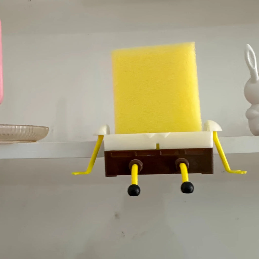 Cartoon Sponge Drain Rack Hanging Sink Organizer