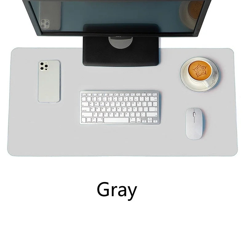 PU Leather Desk Mat Waterproof Non Slip Gaming Mouse Pad Keyboard Pad