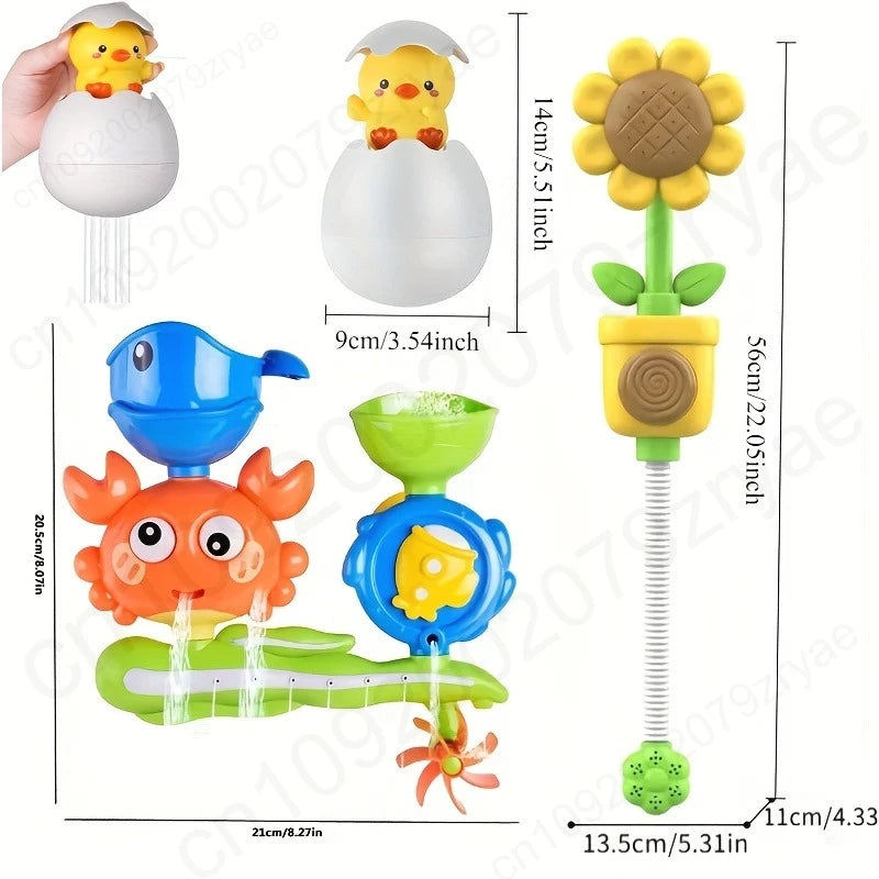 Suction Cup Bath Toy Set for Kids