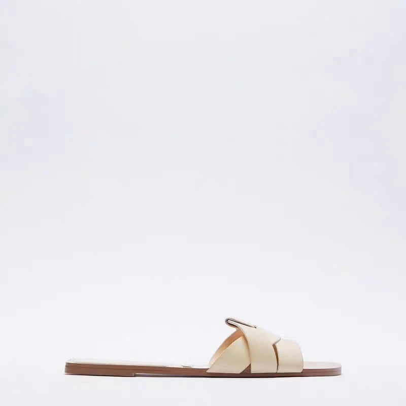 Women Open Toe Slide Sandals Soft Breathable Casual Slippers