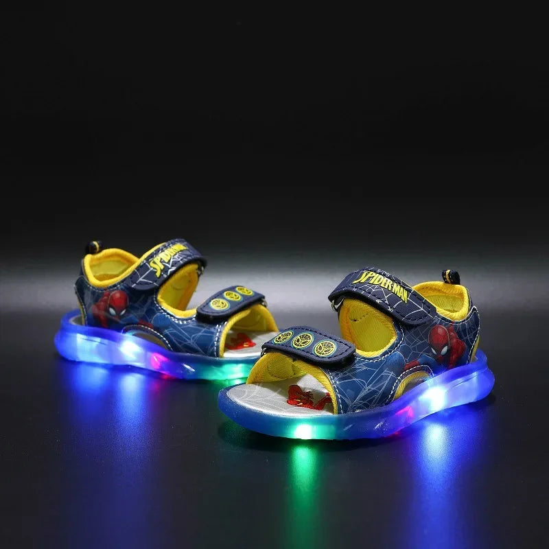 Kids LED Light Up Sandals Non Slip Summer Sports Shoes for Boys and Girls