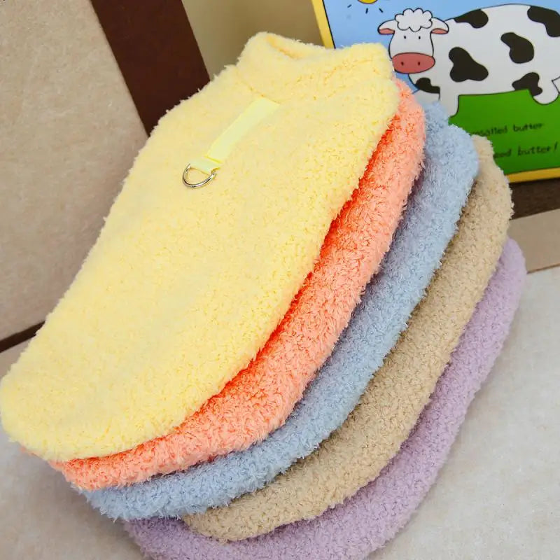 Warm Winter Dog Sweater Plush Puppy Coat for Small Dogs