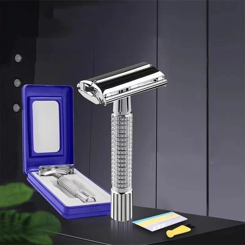 Men Folding Straight Razor 10 Blades