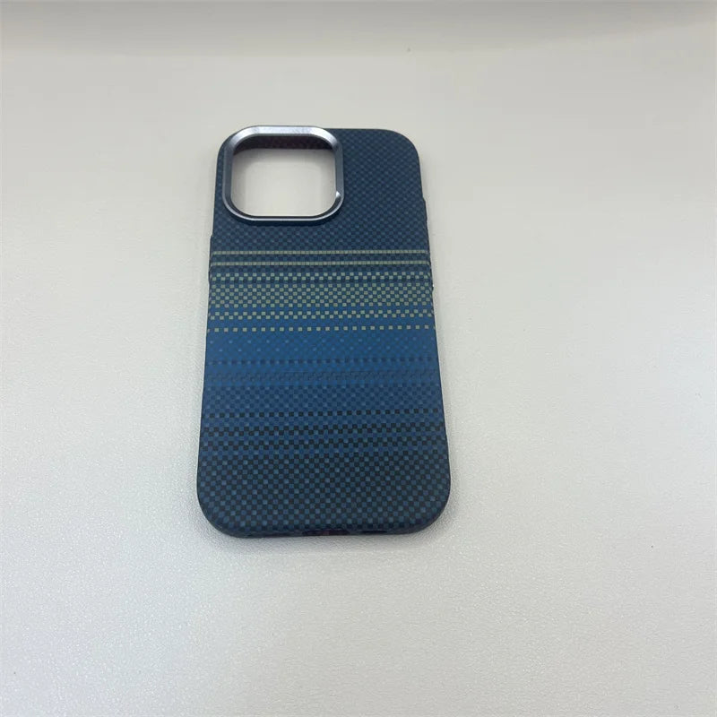 Geometric Carbon Fiber 3D Magnetic Hard iPhone Case
