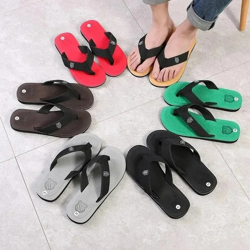 Men Flip Flops Summer Beach Sandals Anti Slip Casual Outdoor Slippers Lightweight Comfortable Thong Slides