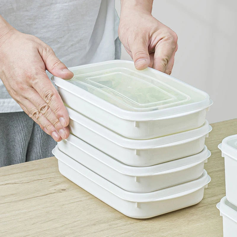 Food Grade Refrigerator Storage Box Divided Fruit Vegetable Meat Organizer Container