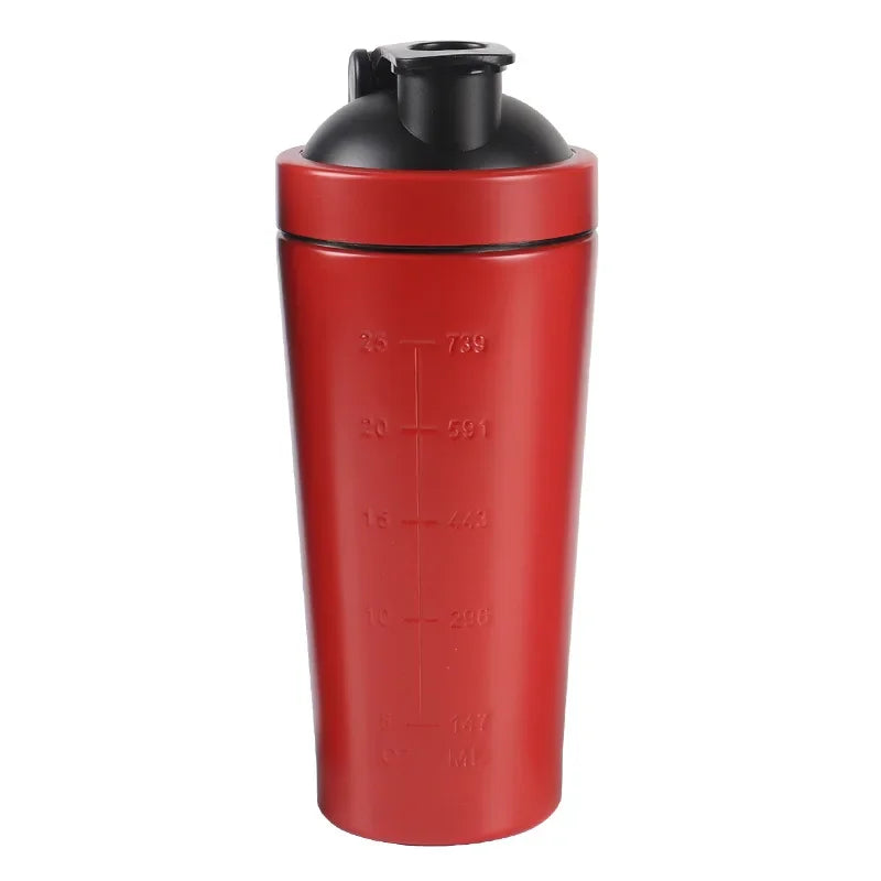 Stainless Steel Protein Shaker Bottle 500ml–750ml – Leakproof Gym Shaker Cup for Fitness & Sports Drinks