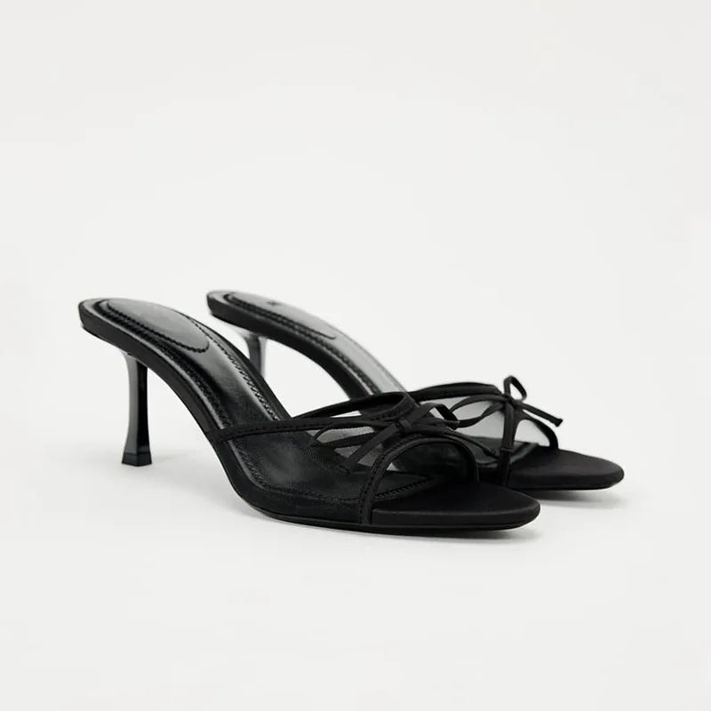 Women Slim High Heel Sandals Summer Dress Shoes