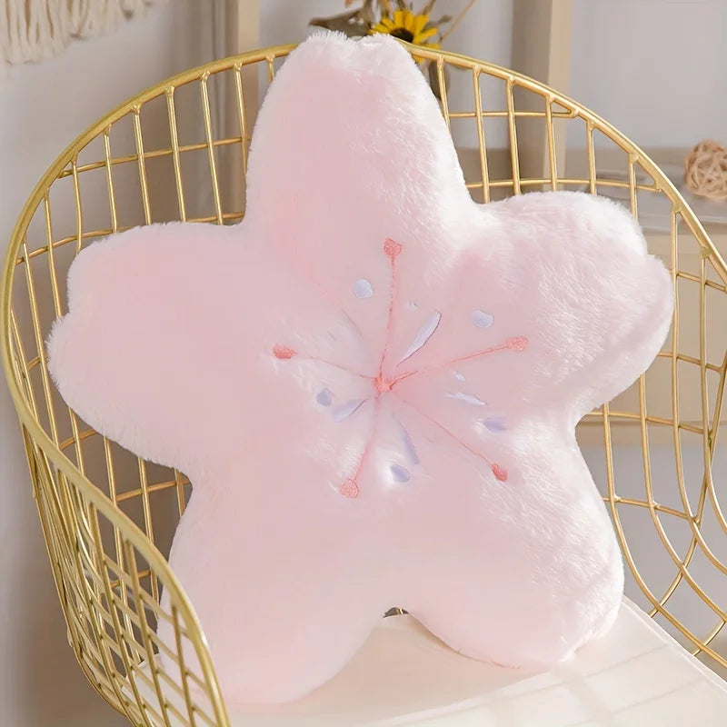 Cherry Blossom Flower Pillow Cute Soft Sofa Cushion