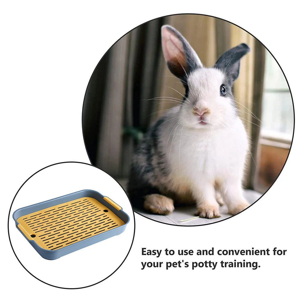 Rabbit Litter Box Corner Toilet Tray for Small Pets