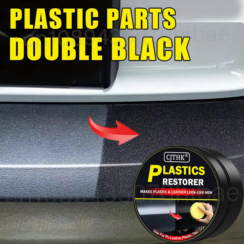 Car Plastic Restorer – Restore Faded Trim to Deep Black Shine
