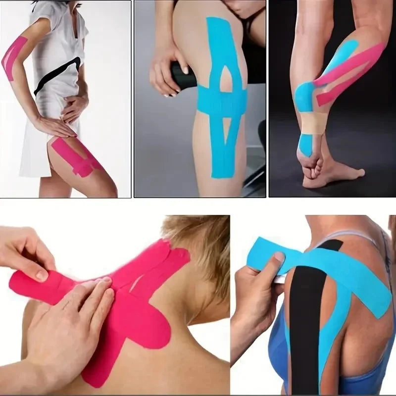 Waterproof Kinesiology Sports Tape Elastic Muscle Support Athletic Bandage Face Lifting Tape