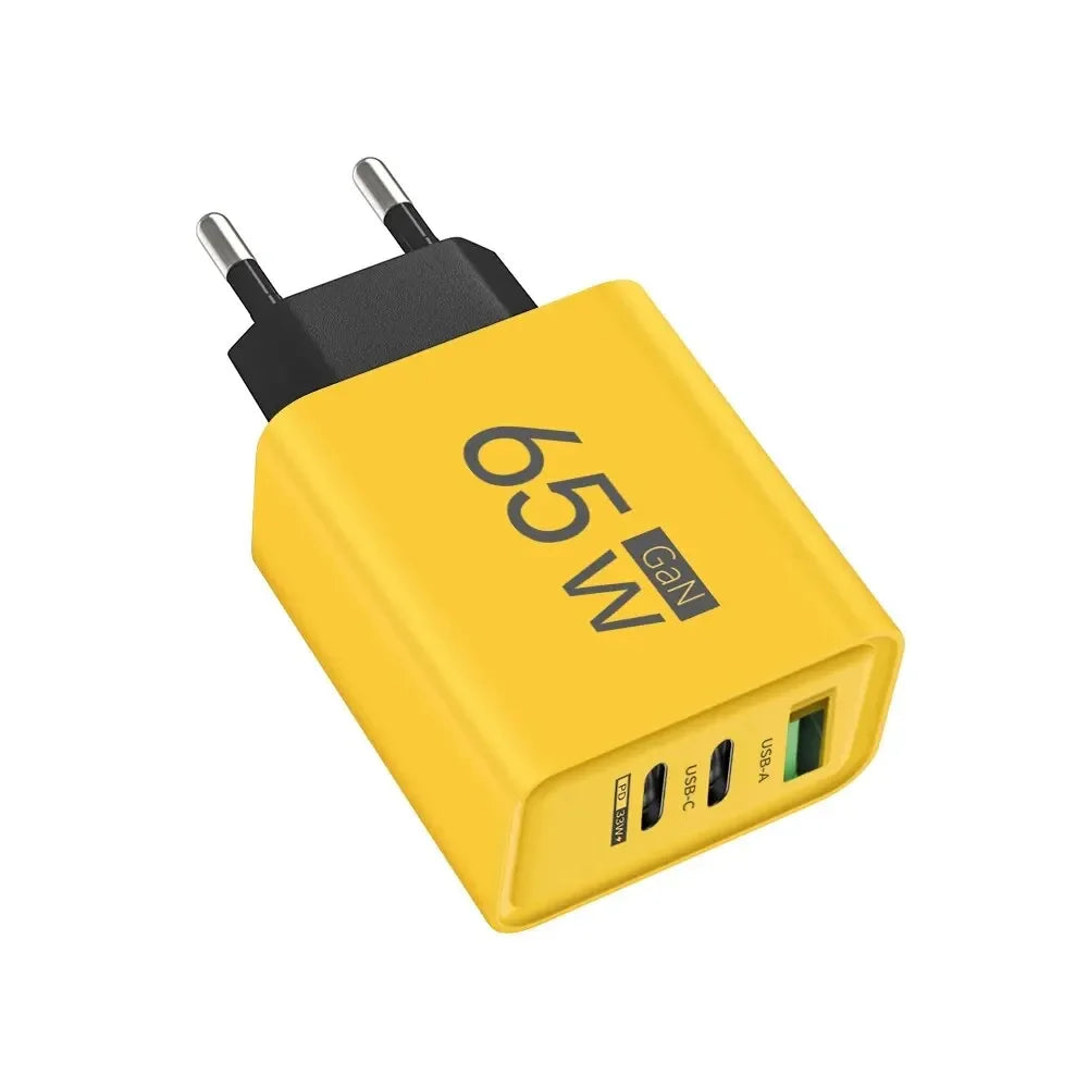 65W GaN Fast Charger USB PD Type C for iPhone