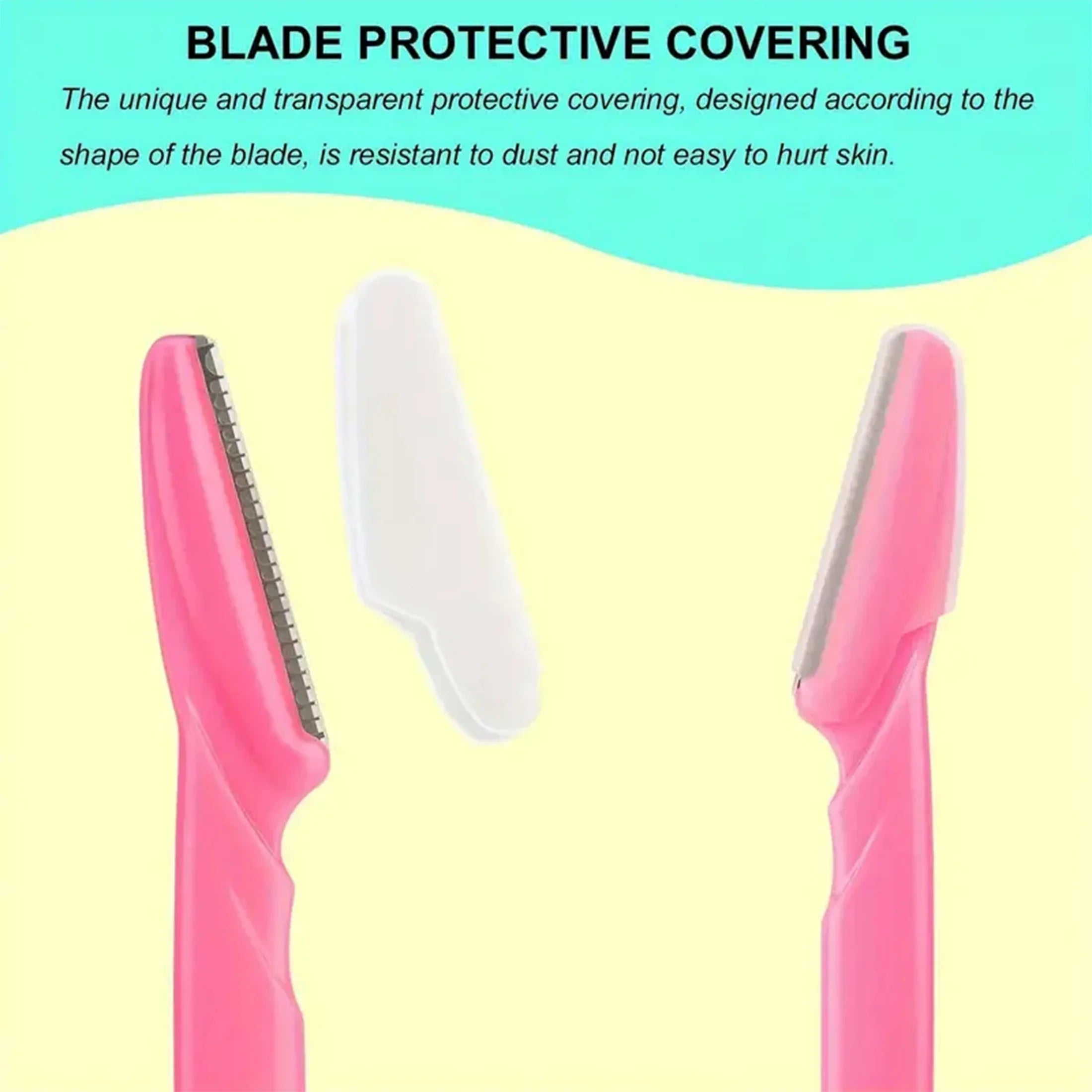 Eyebrow Razor Set Women Men Shaver Trimmer Hair Face Safe Protective Cover