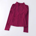 Women Slim Fit Yoga Jacket Zip Up Workout Activewear Long Sleeve Gym Top