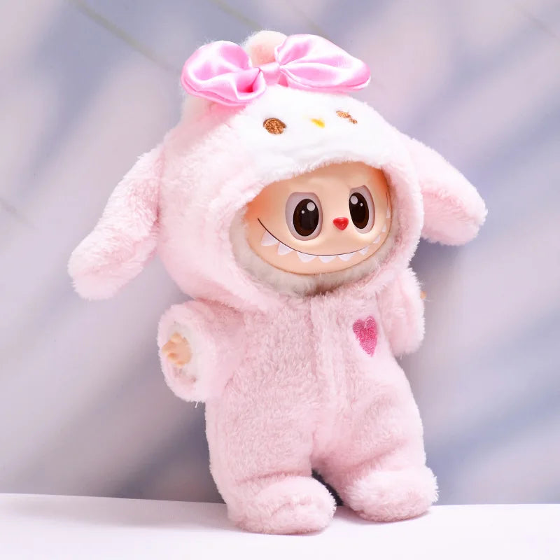 Mini Monster Doll Outfit Set 17cm with Hat and Shoes