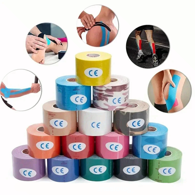 Waterproof Kinesiology Sports Tape Elastic Muscle Support Athletic Bandage Face Lifting Tape