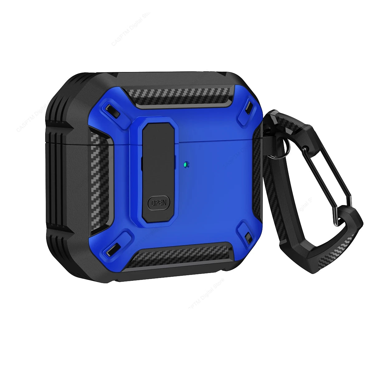 AirPods 4 Rugged Case with Lock Hook Shockproof TPU Protective Cover