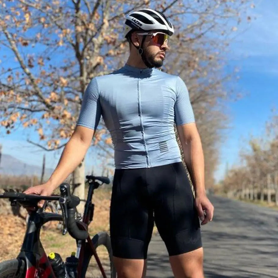 Cycling Jersey Set Men – Breathable MTB Bike Clothing Kit with Bib Shorts