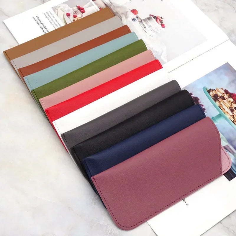 Leather Glasses Pouch Protective Eyewear Case