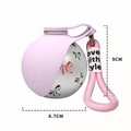 Portable Dog Water Bottle 300ml Folding Drinking Dispenser with Hook