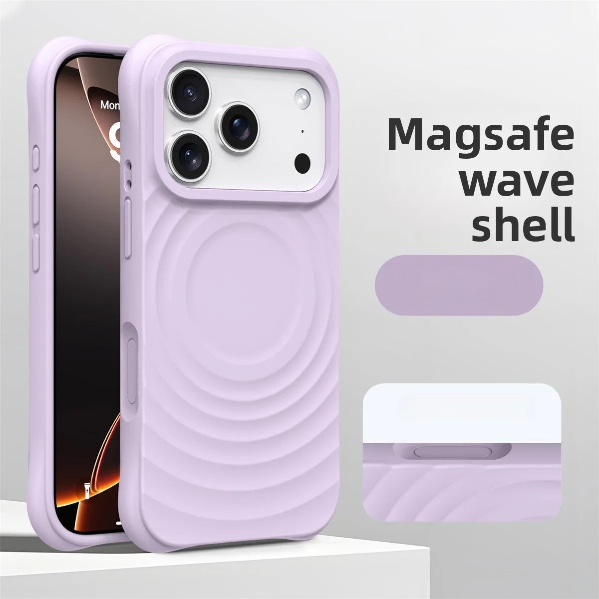 Official Water Ripple Silicone MagSafe Magnetic Soft iPhone Case