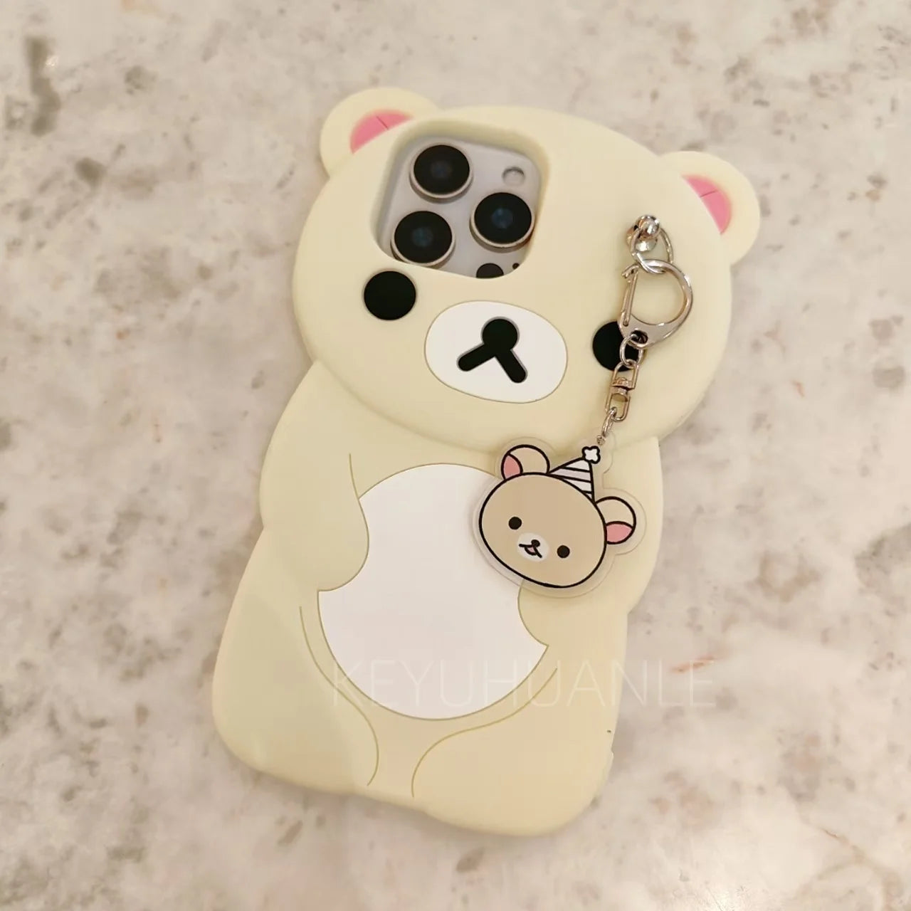 Cute 3D Rilakkuma Cartoon Soft Silicone iPhone Case