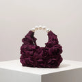 Floral Pearl Party Shoulder Bag Elegant Women Clutch