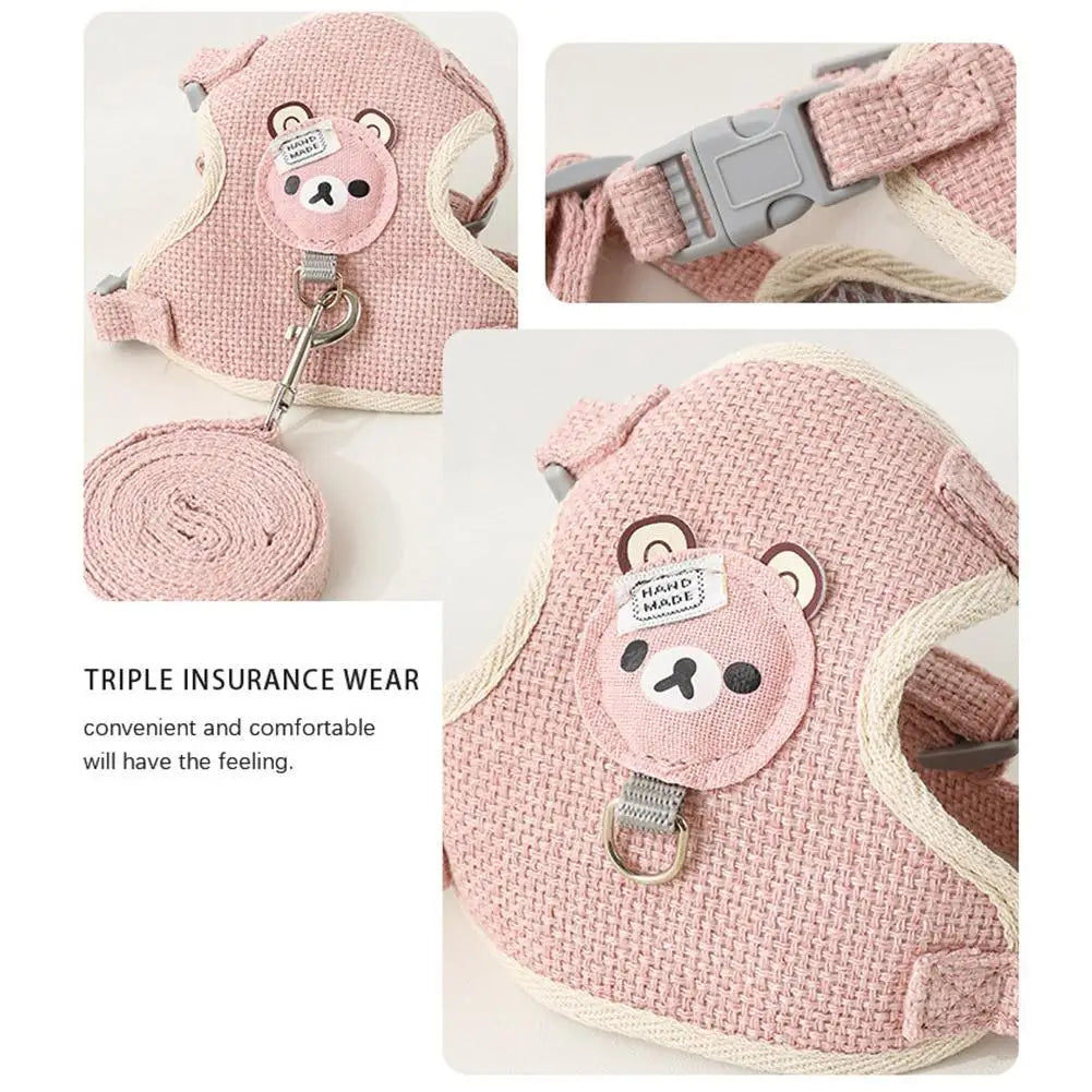 Adjustable Breathable Pet Vest Harness for Small Dogs Cats
