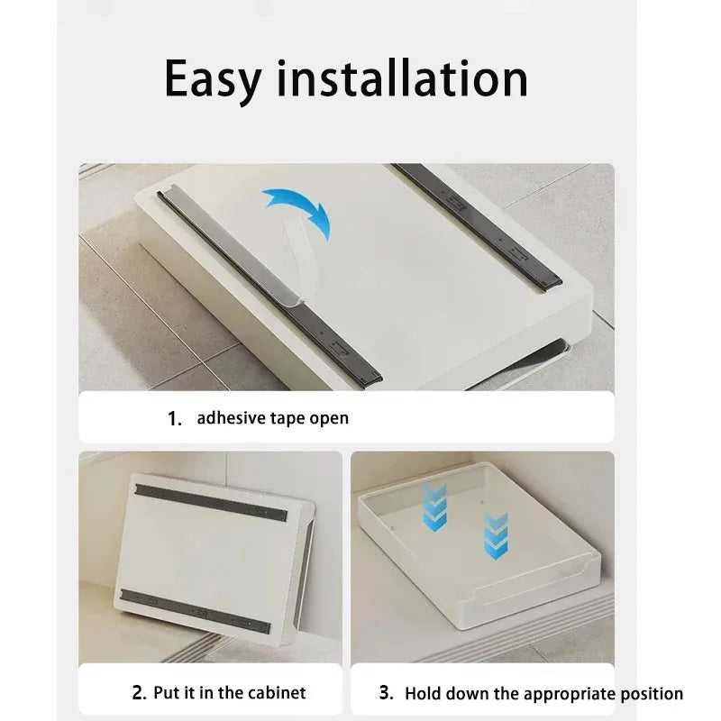 Pull Out Kitchen Storage Rack Sliding Drawer Spice Organizer Shelf Cabinet Tray