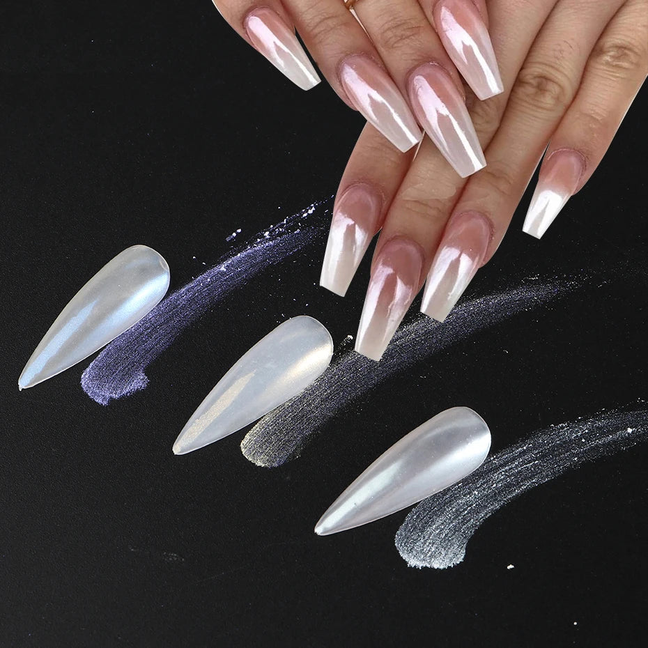 Pearl Chrome Nails in Seconds – Easy Nail Upgrade