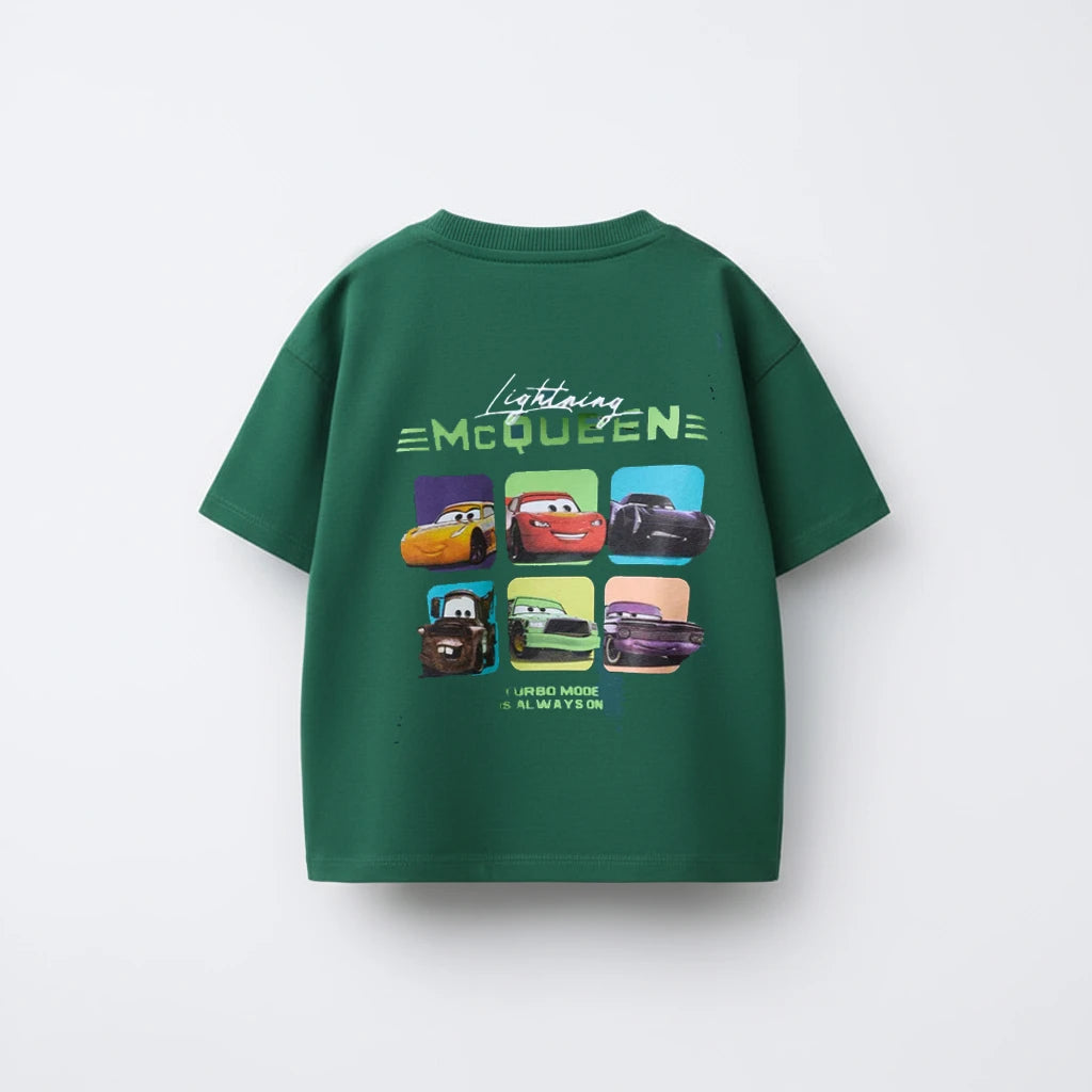 Toddler Cartoon Car T Shirt Cotton Summer Tee
