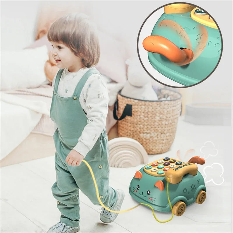 3 in 1 Musical Baby Phone Toy with Lights