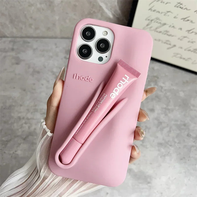 Lemontini Lip Gloss Silicone iPhone Case