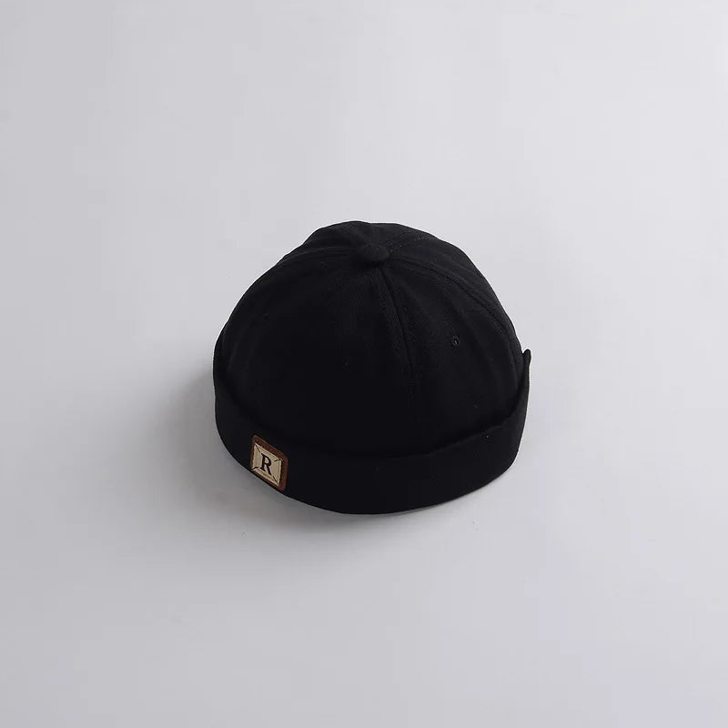 Washed Denim Baby Brimless Hat Adjustable Kids Docker Cap