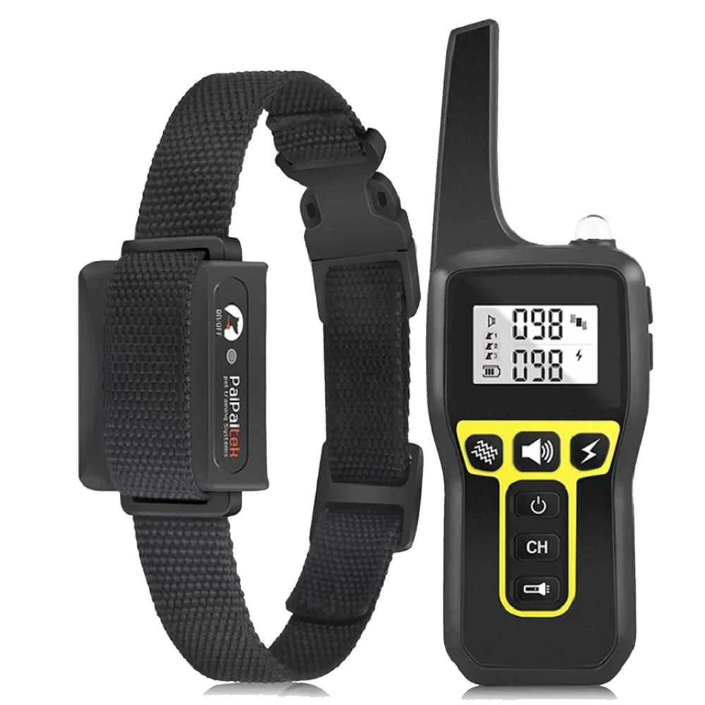 Dog Training Collar with Remote – 1000m Range, Waterproof & Rechargeable E-Collar
