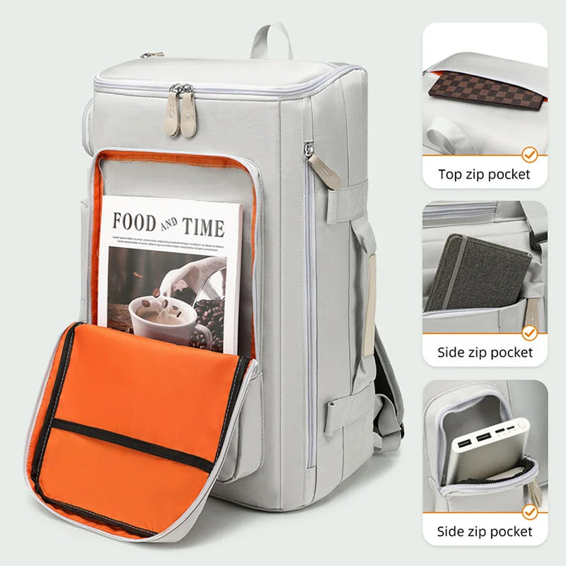 Large Capacity Gym Backpack Waterproof Travel Bag Wet Dry Separation Fitness Training Backpack