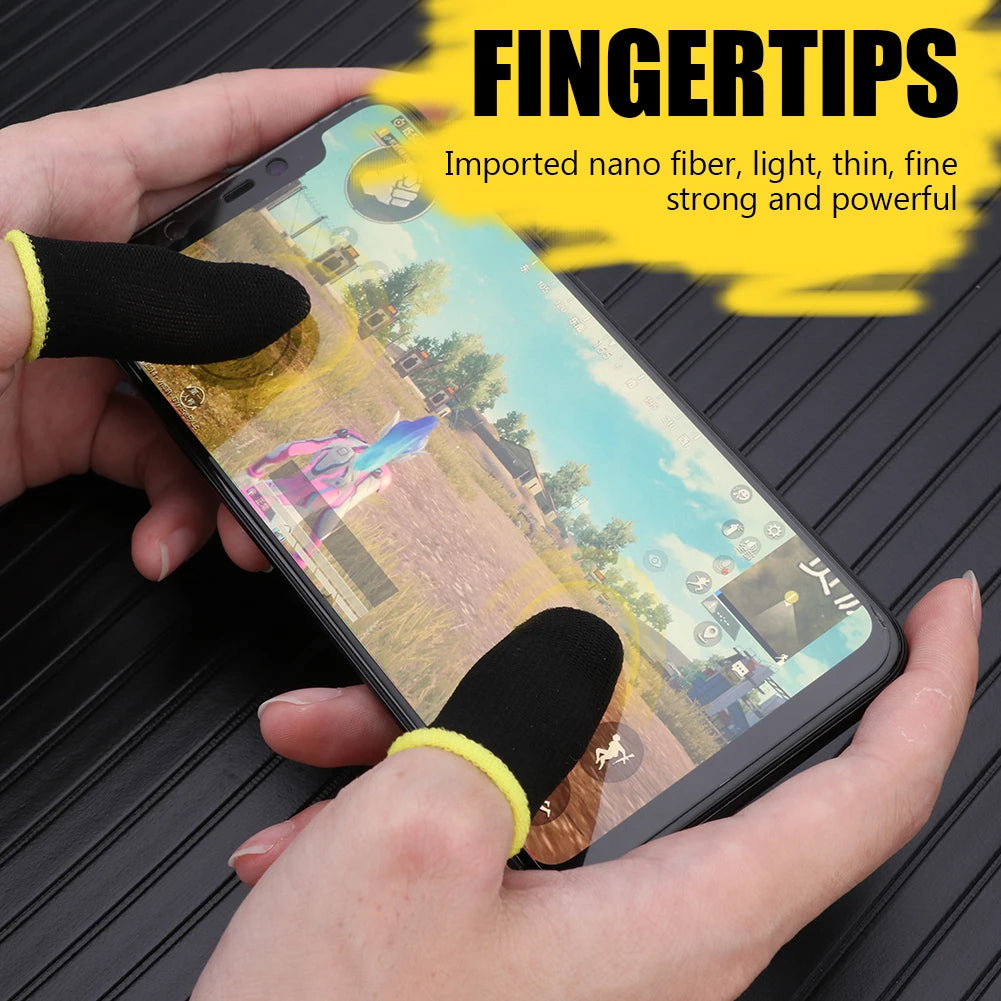 Gaming Finger Sleeves – Anti-Sweat Touch Screen Finger Covers for Mobile Gaming