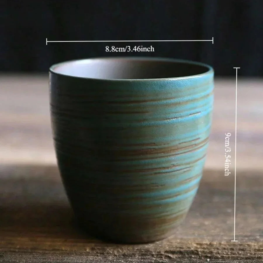 Stoneware Coffee Mug Kiln Fired Gradient Large Water Cup